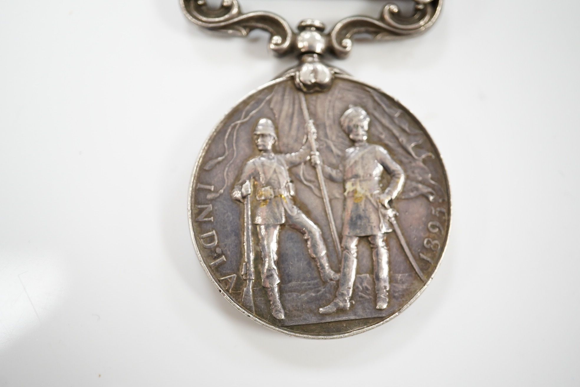 An India Medals with Punjab Frontier 1897-98 and Relief of Chitral 1895 clasps